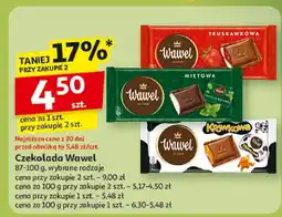 Auchan Czekolada Wawel truskawkowa/miętowa/karmelowa oferta