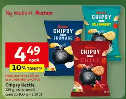 Auchan Chipsy Kettle różne smaki Auchan oferta