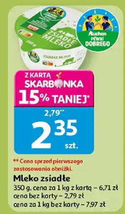 Auchan Mleko zsiadłe Auchan oferta