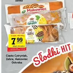 Gram Market Ciasto Cytryniak, Zebra, Makowiec Oskroba oferta
