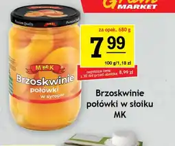 Gram Market Brzoskwinie połówki w słoiku MK oferta