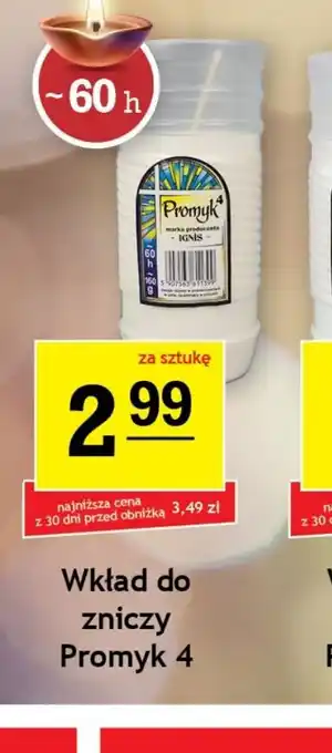 Gram Market Wkład do zniczy Promyk 4 oferta
