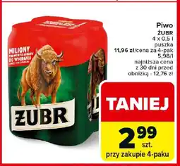Carrefour Piwo ŻUBR oferta