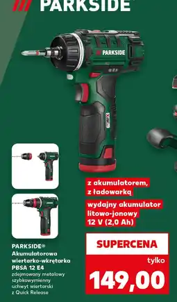Kaufland Akumulatorowa wiertarko-wkrętarka Parkside oferta