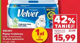 Kaufland Papier toaletowy Velvet oferta