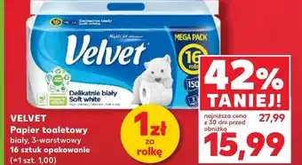 Kaufland Papier toaletowy Velvet oferta