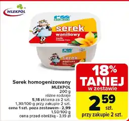 Carrefour Serek homogenizowany MLEKPOL oferta