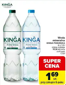 Carrefour Woda mineralna KINGA PIENIŃSKA oferta