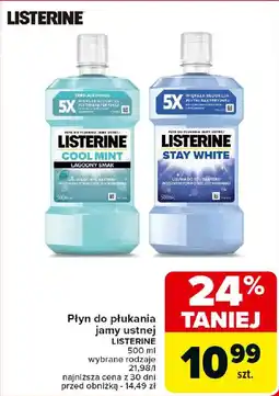 Carrefour Płyn do płukania jamy ustnej LISTERINE oferta