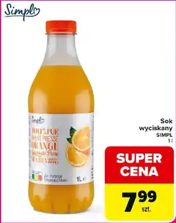 Carrefour Sok wyciskany SIMPL oferta