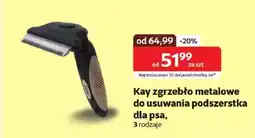 Kakadu Kay zgrzebło metalowe do usuwania podszerstka dla psa oferta