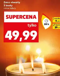 Kaufland Znicz otwarty 3 knoty oferta