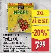 ALDI Wrapsy pszenne 12 szt Trader Joe's oferta