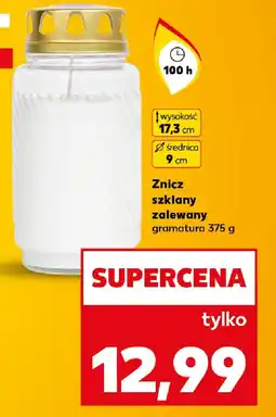 Kaufland Znicz szklany zalewany oferta