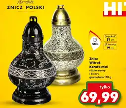Kaufland Znicz Witraż Karafa mini oferta
