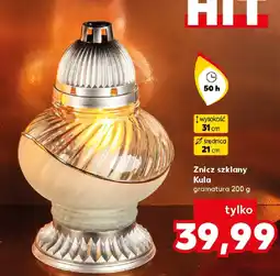 Kaufland Znicz szklany Kula oferta
