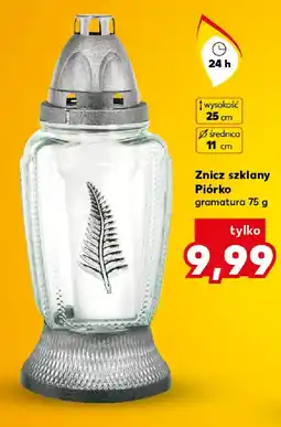 Kaufland Znicz szklany Piórko oferta