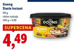 Lidl Danie instant różne rodzaje Goong oferta