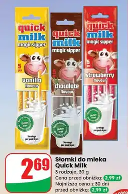 Dino Słomki do mleka Quick Milk Magic Sipper waniliowe oferta