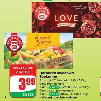 Dino Herbata owocowa Teekanne Ginger & Mango oferta
