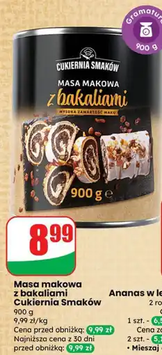 Dino Masa makowa z bakaliami Cukiernia Smaków oferta