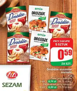 Dino Drożdże suszone instant Emix/Cykoria oferta