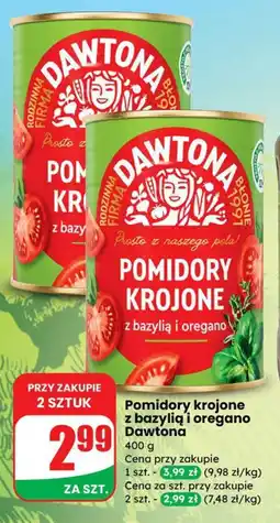 Dino Pomidory krojone z bazylią i oregano Dawtona oferta