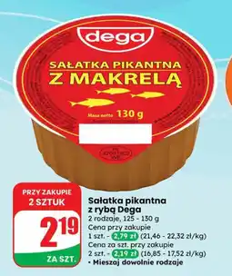 Dino Sałatka pikantna z makrelą/łososiem Dega oferta