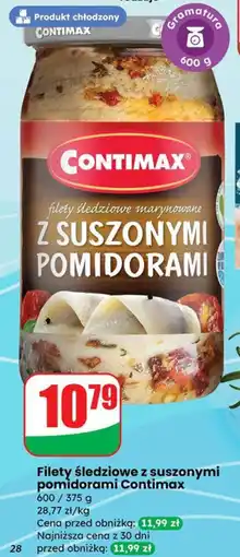 Dino Filety śledziowe z suszonymi pomidorami Contimax oferta
