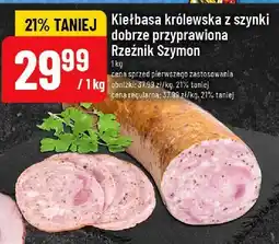 Polomarket Kiełbasa królewska z szynki dobrze przyprawiona Rzeźnik Szymon oferta