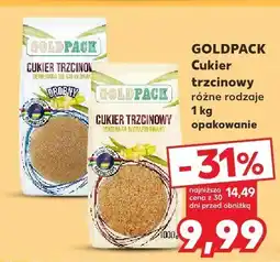 Kaufland Cukier trzcinowy różne rodzaje Goldpack oferta