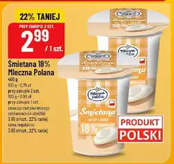 Polomarket Śmietana 18% Mleczna Polana oferta