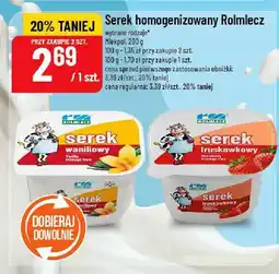 Polomarket Serek homogenizowany Rolmlecz waniliowy/truskawkowy oferta
