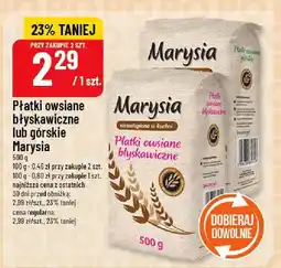Polomarket Płatki owsiane błyskawiczne lub górskie Marysia oferta