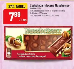 Polomarket Czekolada mleczna z orzechami laskowymi Nussbeisser oferta