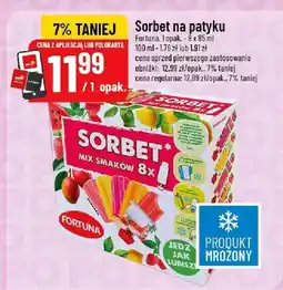 Polomarket Sorbet na patyku Fortuna mix smaków oferta