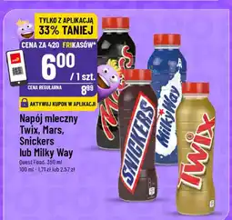 Polomarket Napój mleczny Twix, Mars, Snickers lub Milky Way oferta