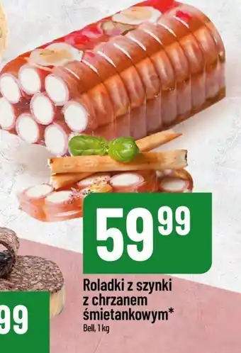 Roladki z szynki z chrzanem śmietankowym Bell