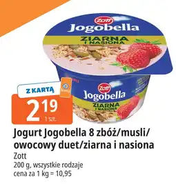 E.Leclerc Jogurt Jogobella 8 zbóż/musli/owocowy duet/ziarna i nasiona Zott oferta
