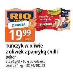 E.Leclerc Tuńczyk w oliwie z oliwek z papryką chilli Rio Mare oferta