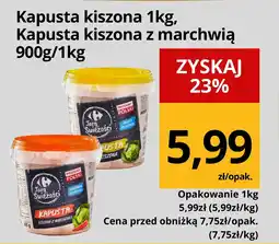 Supeco Kapusta kiszona z marchewką 1kg Carrefour oferta