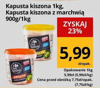 Kapusta kiszona z marchewką 1kg Carrefour