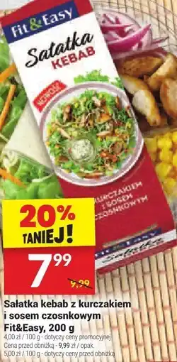 Twój Market Sałatka kebab z kurczakiem i sosem czosnkowym Fit&Easy Fit & Easy oferta