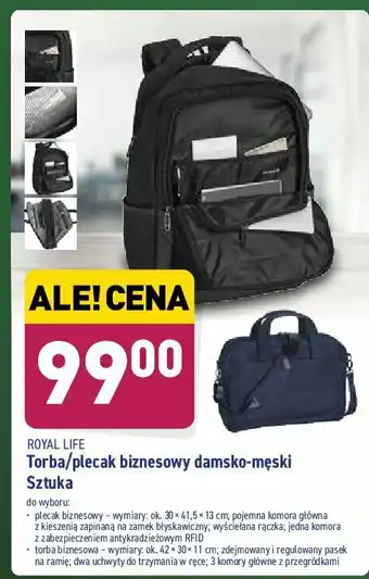 ALDI Plecak biznesowy damsko-męski 1 SZT oferta