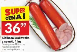 Twój Market Kiełbasa krakowska z szynki Białecki oferta