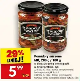 Twój Market Pomidory suszone w oleju z ziołami, w oleju pesto, w oleju z pestkami dyni MK oferta