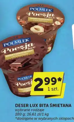 Groszek Deser lux bita śmietana Polmlek oferta