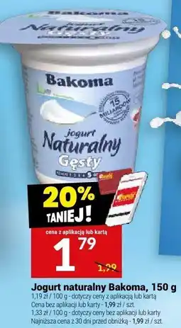 Twój Market Jogurt naturalny Bakoma oferta