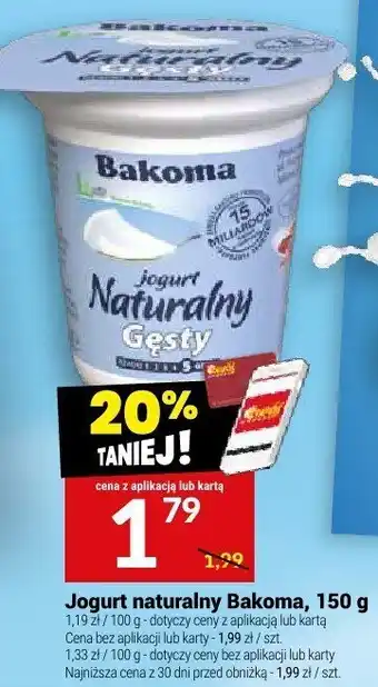 Twój Market Jogurt naturalny Bakoma oferta