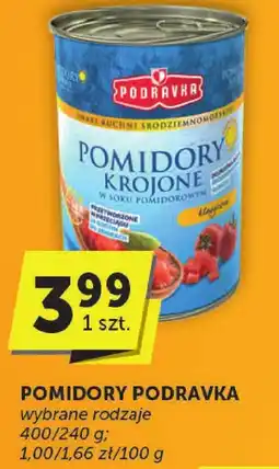 Groszek Pomidory Podravka różne rodzaje oferta